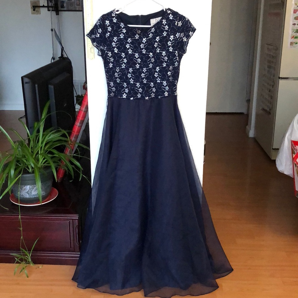 Blue long dress